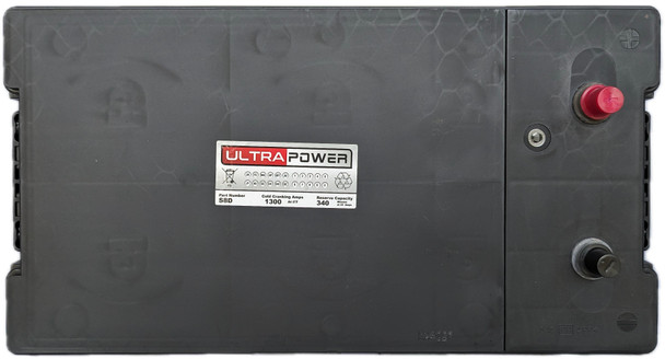 ULTRAPOWER S8D 12V 1300 CCA Flooded Heavy Duty Battery (Group 8D)