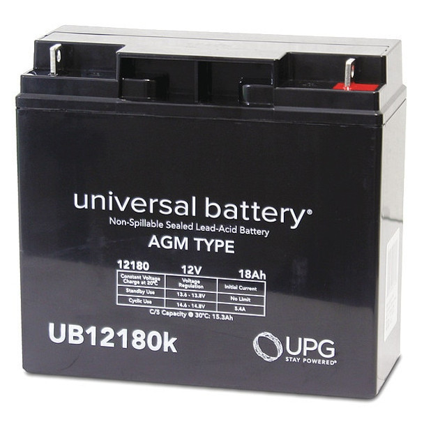 UPG UB12180-NB 12V 18Ah AGM Battery