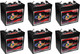 U.S. Battery US-1800-XC2 6V 208Ah Deep Cycle Flooded Battery (Group GC2) - 6 Pack