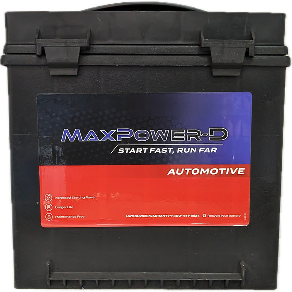 Maxpower-D 526MF 12V 540 CCA Maintenance-Free Auto Battery (Group 26)