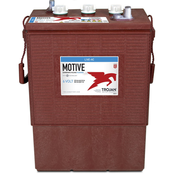 Trojan Motive L16E-AC 6V 375Ah Deep Cycle Flooded Battery (Group 903 L16)