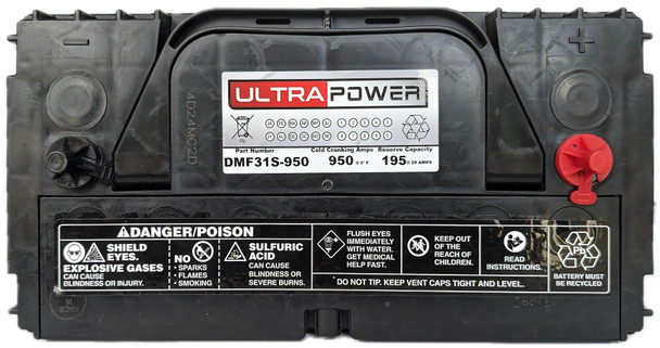 ULTRAPOWER DMF31S-950 950 CCA Maintenance-Free Heavy Duty Battery (Group 31S)