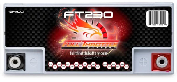 Fullriver Full Throttle FT230 20Ah 230 CCA AGM Battery replaces BT19BL-BS