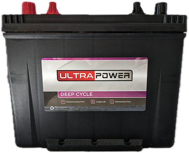 ULTRAPOWER EV24 12V 625 MCA Maintenance-Free Marine Battery (Group 24) - 8 Pack