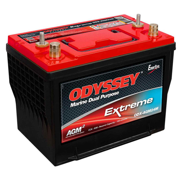 Odyssey Extreme ODX-AGM24M 12V AGM Marine Dual Purpose Battery (Group 24)