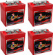 U.S. Battery US-2200-XC2 6V 232Ah Deep Cycle Flooded Battery (Group GC2) - 4 Pack