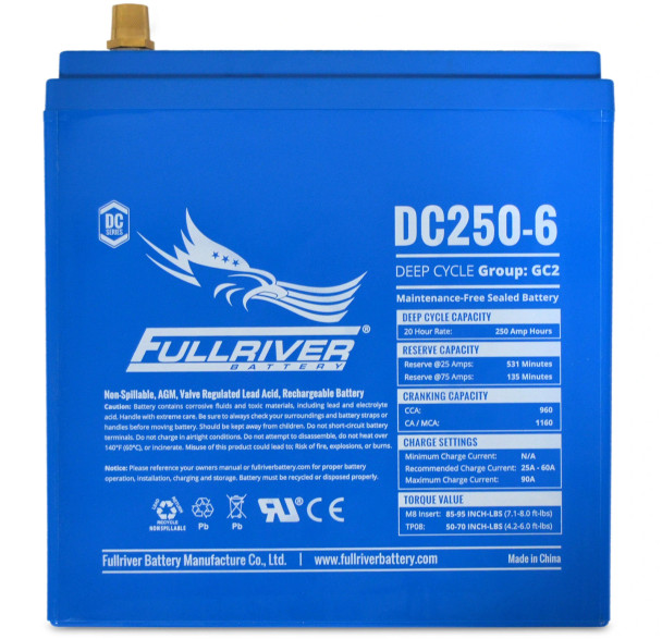 Deka DP24 12V 550 CCA Marine/RV Dual Purpose Battery (Group 24)