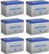 Power-Sonic PS-12120F2 12V 12Ah AGM Battery - 6 Pack