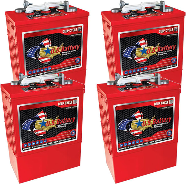 U.S. Battery US-L16-XC2 6V 385Ah Deep Cycle Flooded Battery (Group 903 L16) - 4 Pack