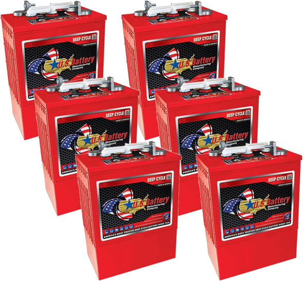 U.S. Battery US-L16-XC2 6V 385Ah Deep Cycle Flooded Battery (Group 903 L16) - 6 Pack
