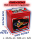 U.S. Battery US-2200-XC2 6V 232Ah Deep Cycle Flooded Battery (Group GC2) - 4 Pack