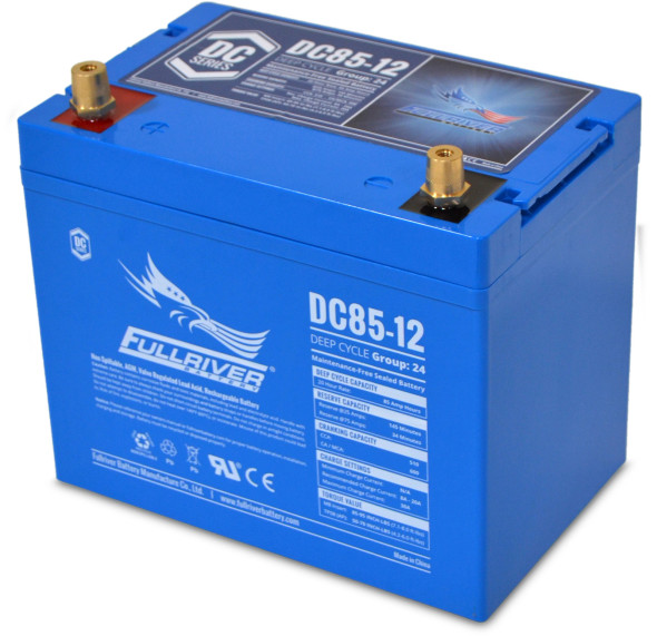 Fullriver DC85-12 12V 85Ah 510 CCA Deep Cycle AGM Battery (Group 24)
