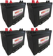 ULTRAPOWER EV24 12V 625 MCA Maintenance-Free Marine Battery (Group 24) - 4 Pack
