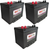 ULTRAPOWER RV24 12V 450 CCA Flooded RV Battery (Group 24) - 3 pack