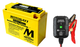 MotoBatt MBTX24U 25Ah AGM Battery bundle with NOCO GENIUS1 6V/12V 1A Charger