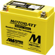 MotoBatt MBT12B4 11Ah AGM Battery bundle with MotoBatt PDCT1 12V/6V 1A Charger