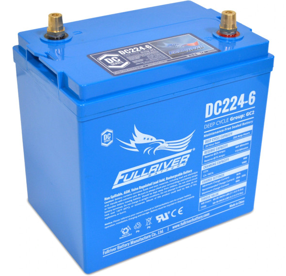 Fullriver DC224-6 6V 224Ah Deep Cycle AGM Battery (Group GC2)