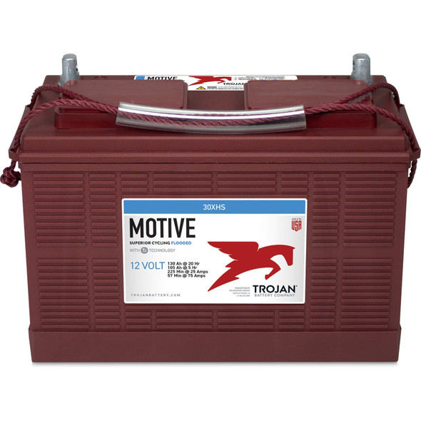 Trojan Motive 30XHS 12V 130Ah Marine/RV Deep Cycle Battery (Group 30)
