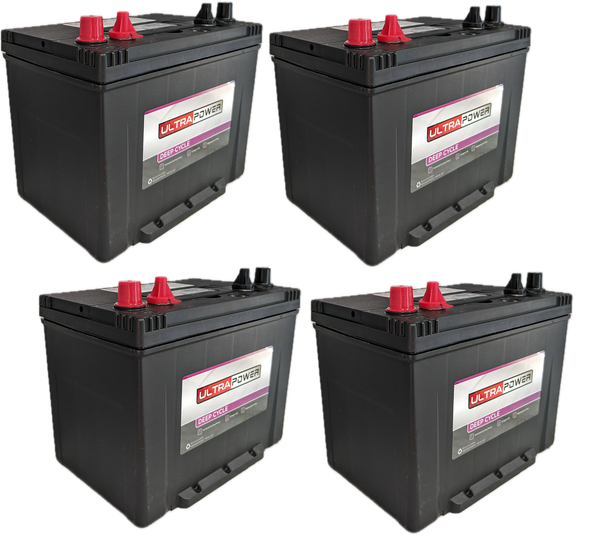 ULTRAPOWER RV24 12V 450 CCA Flooded RV Battery (Group 24) - 4 pack