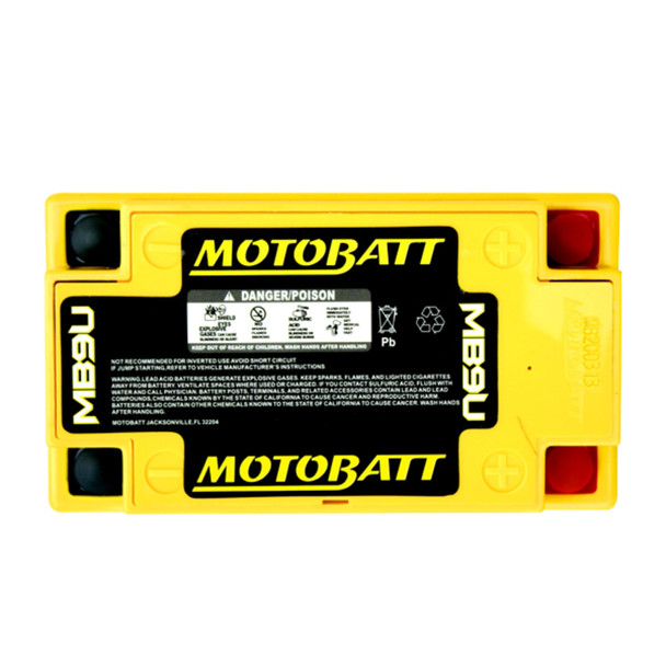 MotoBatt MB9U 11Ah 140 CCA AGM Powersports Battery replaces YB9A YB9AA YB9A2 YB9LA2 YB9B