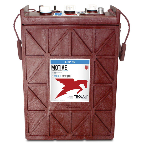 Trojan Motive L16P-AC 6V 420Ah Deep Cycle Flooded Battery (Group 903 L16)