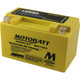 MotoBatt MBTX7ABS 7Ah 105 CCA AGM Battery bundle with NOCO GENIUS1 6V/12V 1A Charger