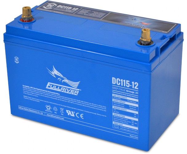 Fullriver DC115-12 12V 115Ah Deep Cycle AGM Battery (Group 31)