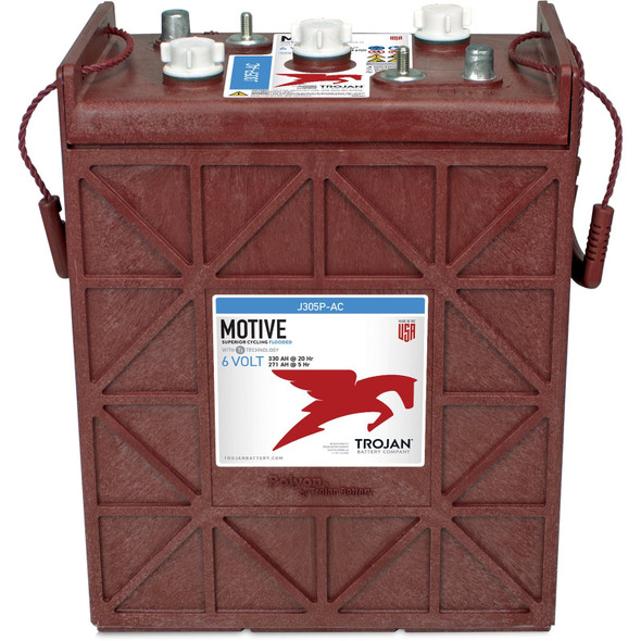 Trojan Motive J305P-AC 6V 330Ah Deep Cycle Flooded Battery (Group 902 305)