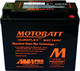 MotoBatt MBTX20UHD 21Ah AGM Battery bundle with MotoBatt PDCT1 12V/6V 1A Charger