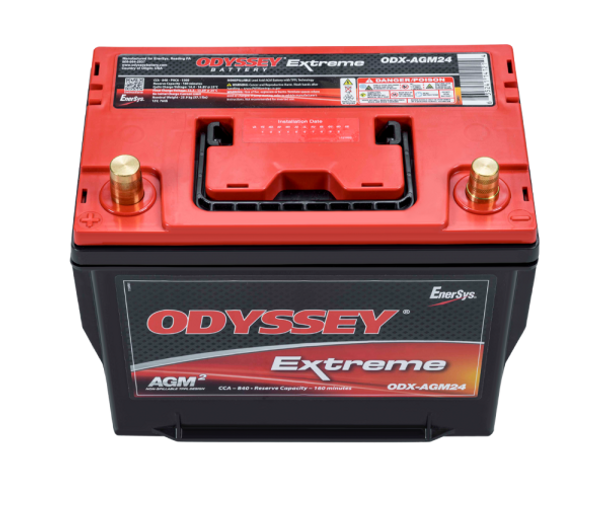 Odyssey Extreme ODX-AGM24M 12V AGM Marine Dual Purpose Battery (Group 24)