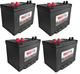 ULTRAPOWER RV24 12V 450 CCA Flooded RV Battery (Group 24) - 4 pack