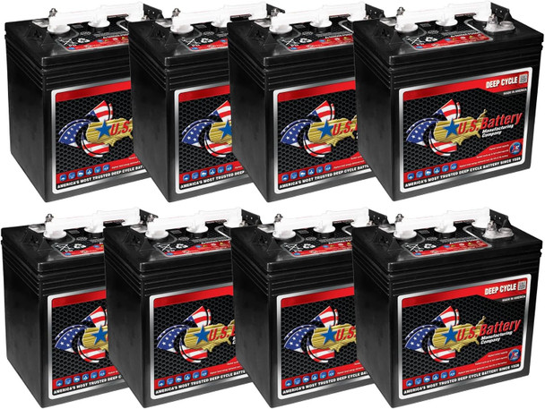U.S. Battery US-1800-XC2 6V 208Ah Deep Cycle Flooded Battery (Group GC2) - 8 Pack