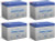 Power-Sonic PS-12120F2 12V 12Ah AGM Battery - 4 Pack