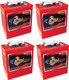 U.S. Battery US 305 XC2 6V 310Ah Deep Cycle Flooded Battery (Group 902 305) - 4 Pack