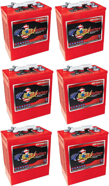 U.S. Battery US 305 XC2 6V 310Ah Deep Cycle Flooded Battery (Group 902 305) - 6 Pack