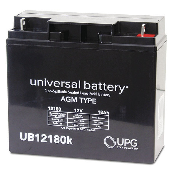 UPG UB12180-NB 12V 18Ah AGM Battery