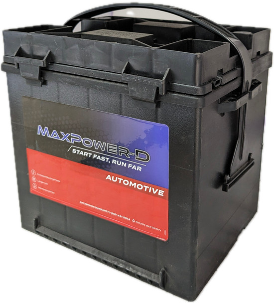 Maxpower-D 526MF 12V 540 CCA Maintenance-Free Auto Battery (Group 26)