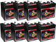 U.S. Battery US-1800-XC2 6V 208Ah Deep Cycle Flooded Battery (Group GC2) - 8 Pack
