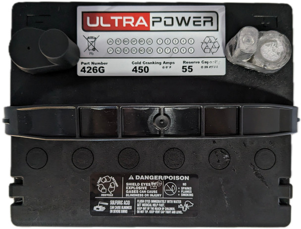 ULTRAPOWER 426G 12V 450 CCA Maintenance-Free Auto Battery (Group 24/26)
