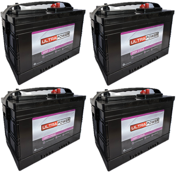 ULTRAPOWER EV27 12V 780 MCA Maintenance-Free Marine Battery (Group 27) - 4 Pack