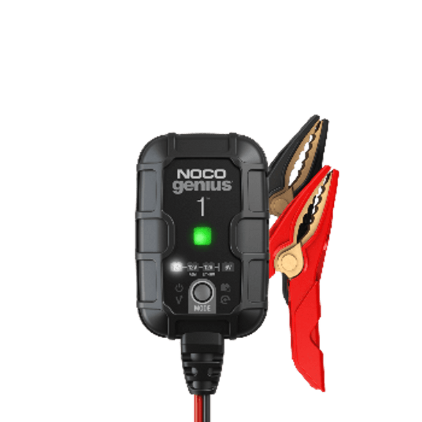 MotoBatt MBTX4U 4.7Ah AAGM Battery bundle with NOCO GENIUS1 6V/12V 1A Charger